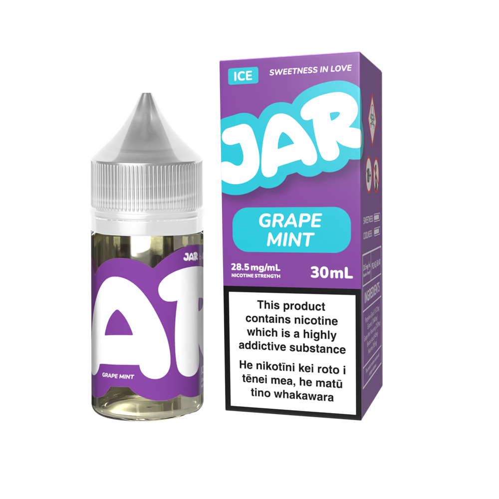 JAR by AirsPops E-liquid 30ML - Grape Mint at VapeTrend NZ