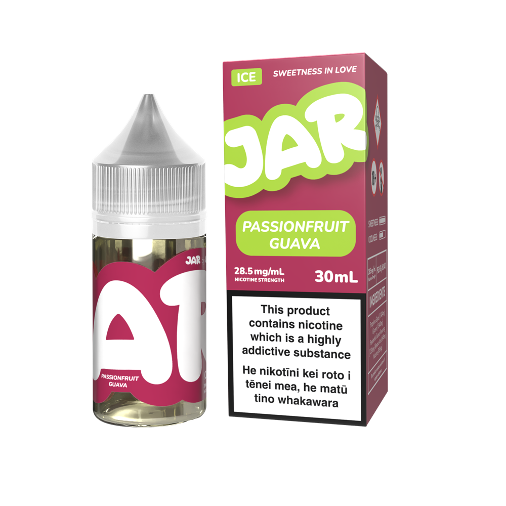 JAR by AirsPops E-liquid 30ML - Passionfruit Guava at VapeTrend NZ