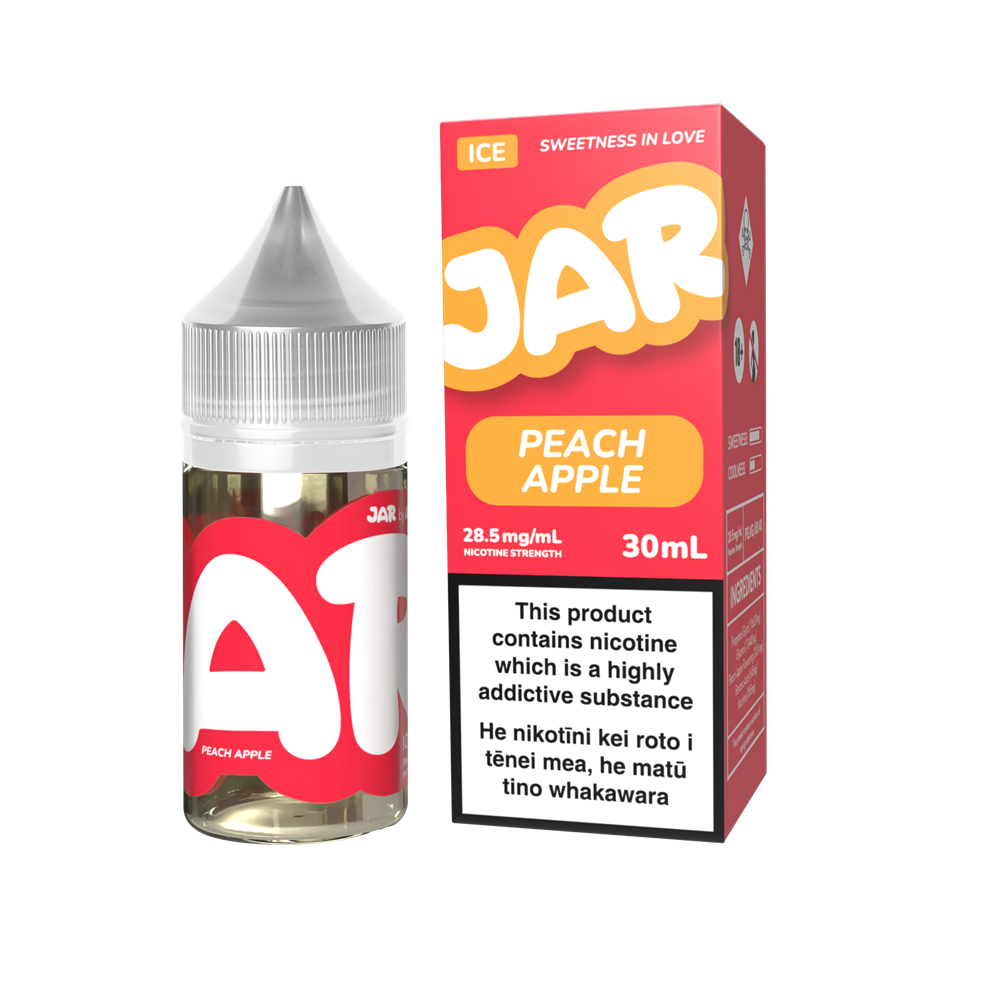 JAR by AirsPops E-liquid 30ML - Peach Apple at VapeTrend NZ