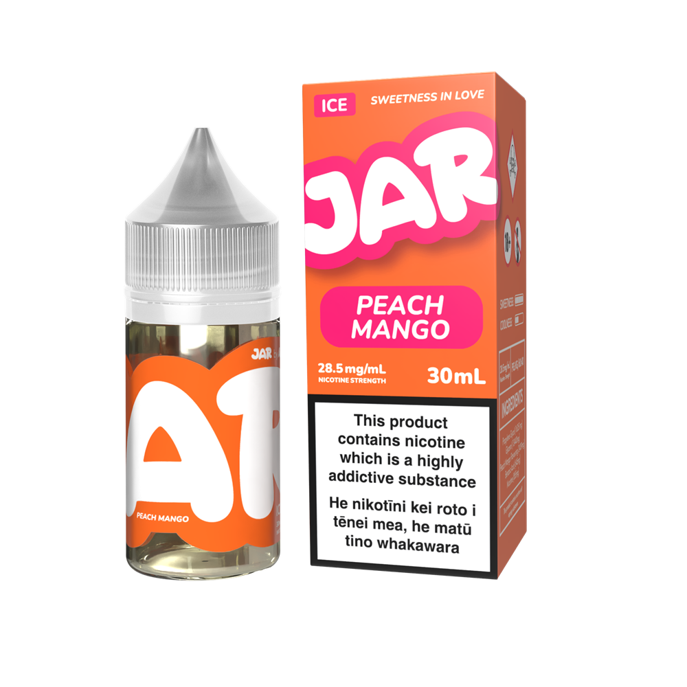 JAR by AirsPops E-liquid 30ML - Peach Mango at VapeTrend NZ