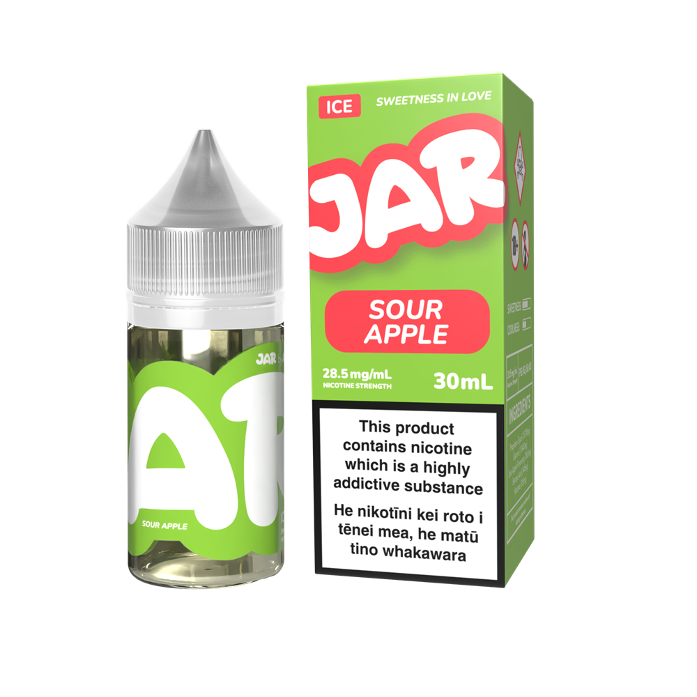 JAR by AirsPops E-liquid 30ML - Sour Apple at VapeTrend NZ