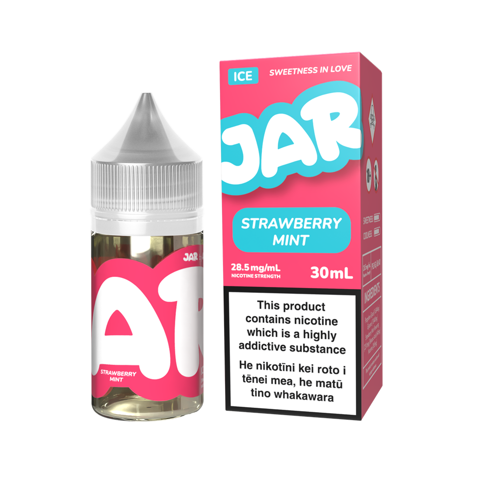 JAR by AirsPops E-liquid 30ML - Strawberry Mint at VapeTrend NZ