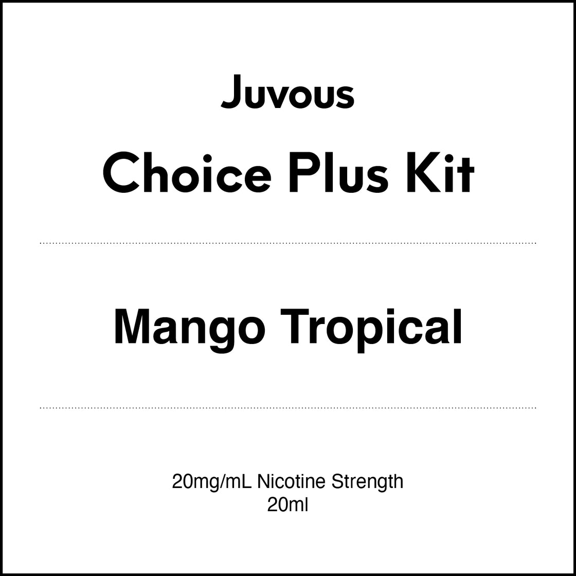 Juvous Choice Plus Vape Kit 20ml - Mango Tropical