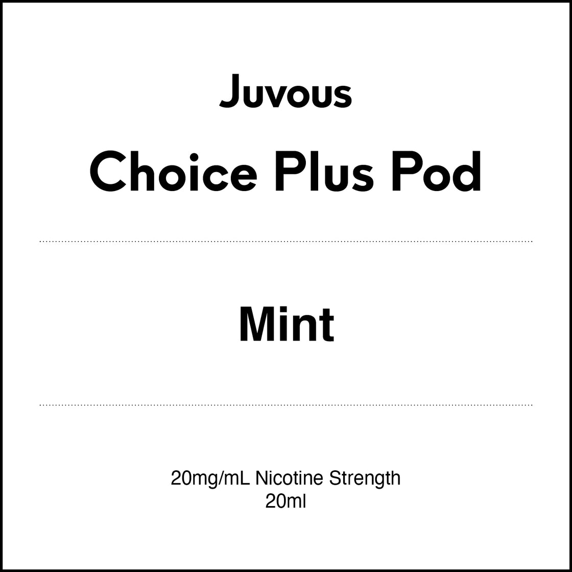 Juvous Choice Plus Vape Pod 20ml - Mint