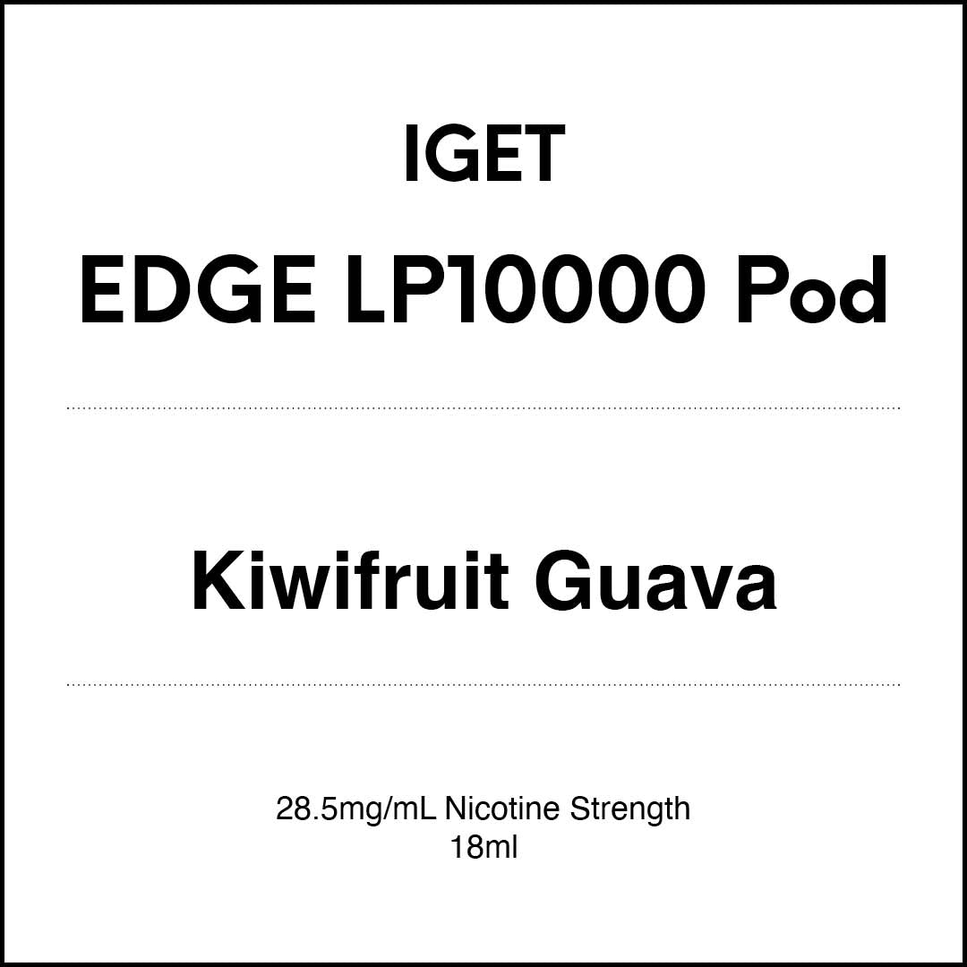 IGET EDGE LP10000 - Kiwifruit Guava Pod 18ml (10000 Puffs) in VapeTrend NZ