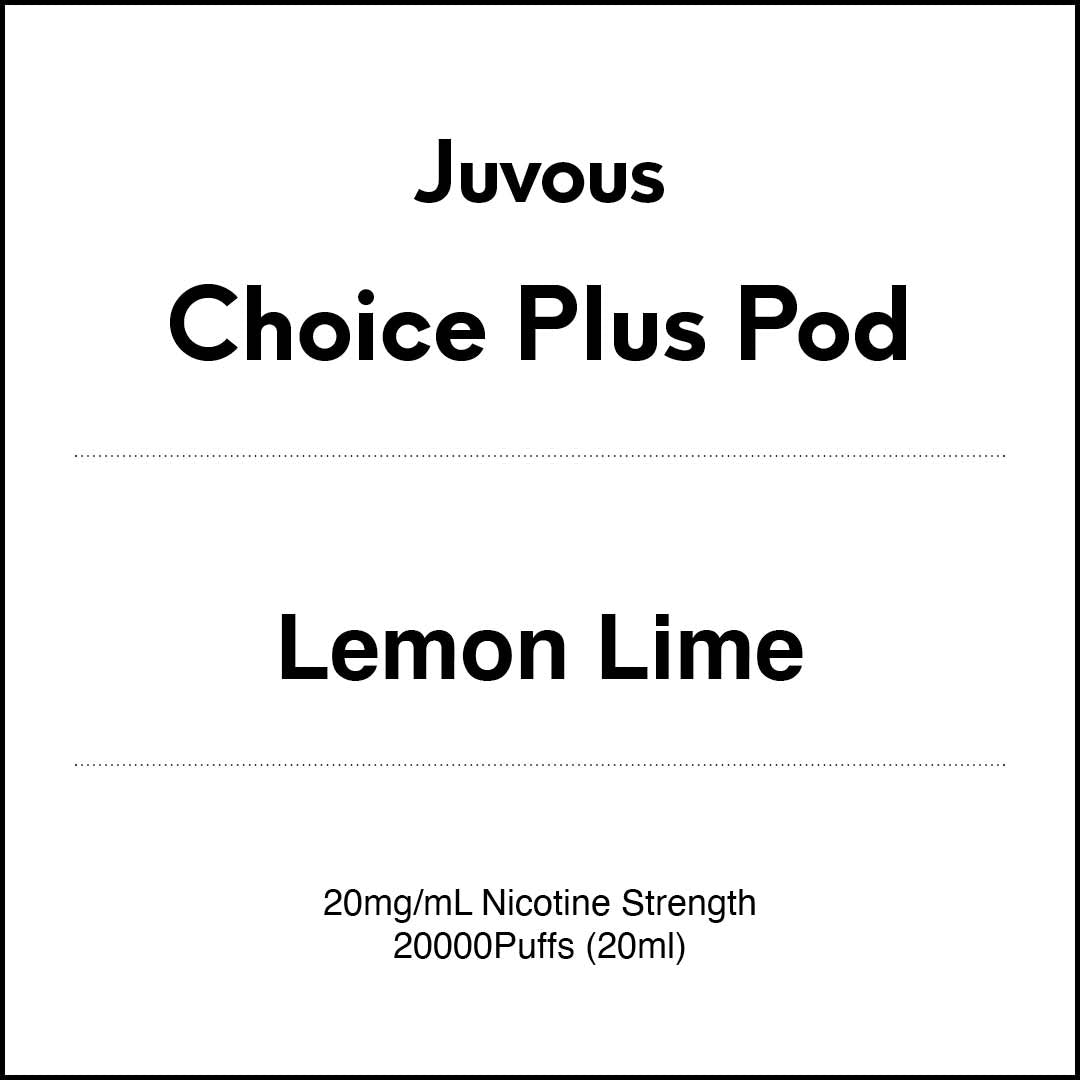 Juvous Choice Plus Vape Pod 20ml - Lemon Lime (20000 Puffs)