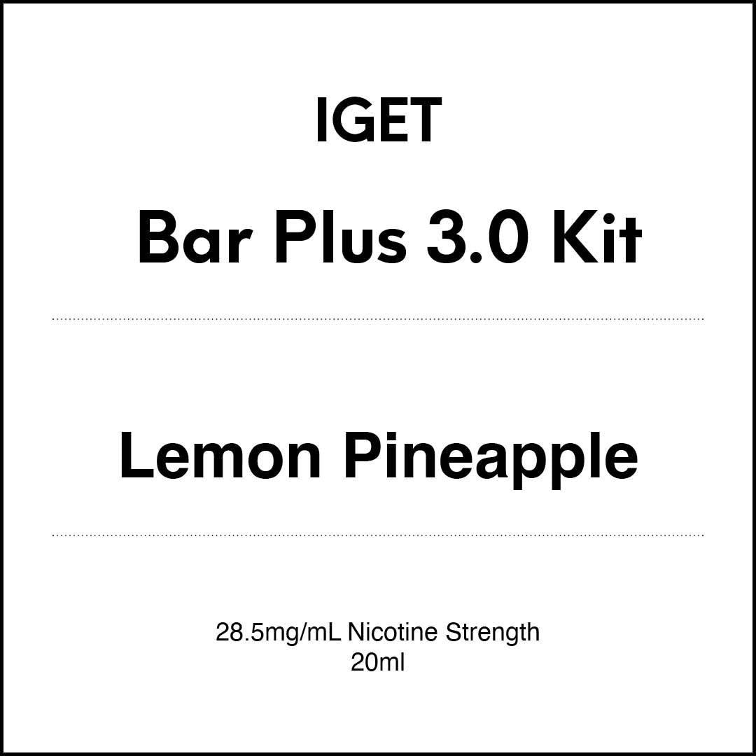 VapeTrend NZ's IGET Bar Plus 3.0 Pod - Lemon Pineapple 20ml