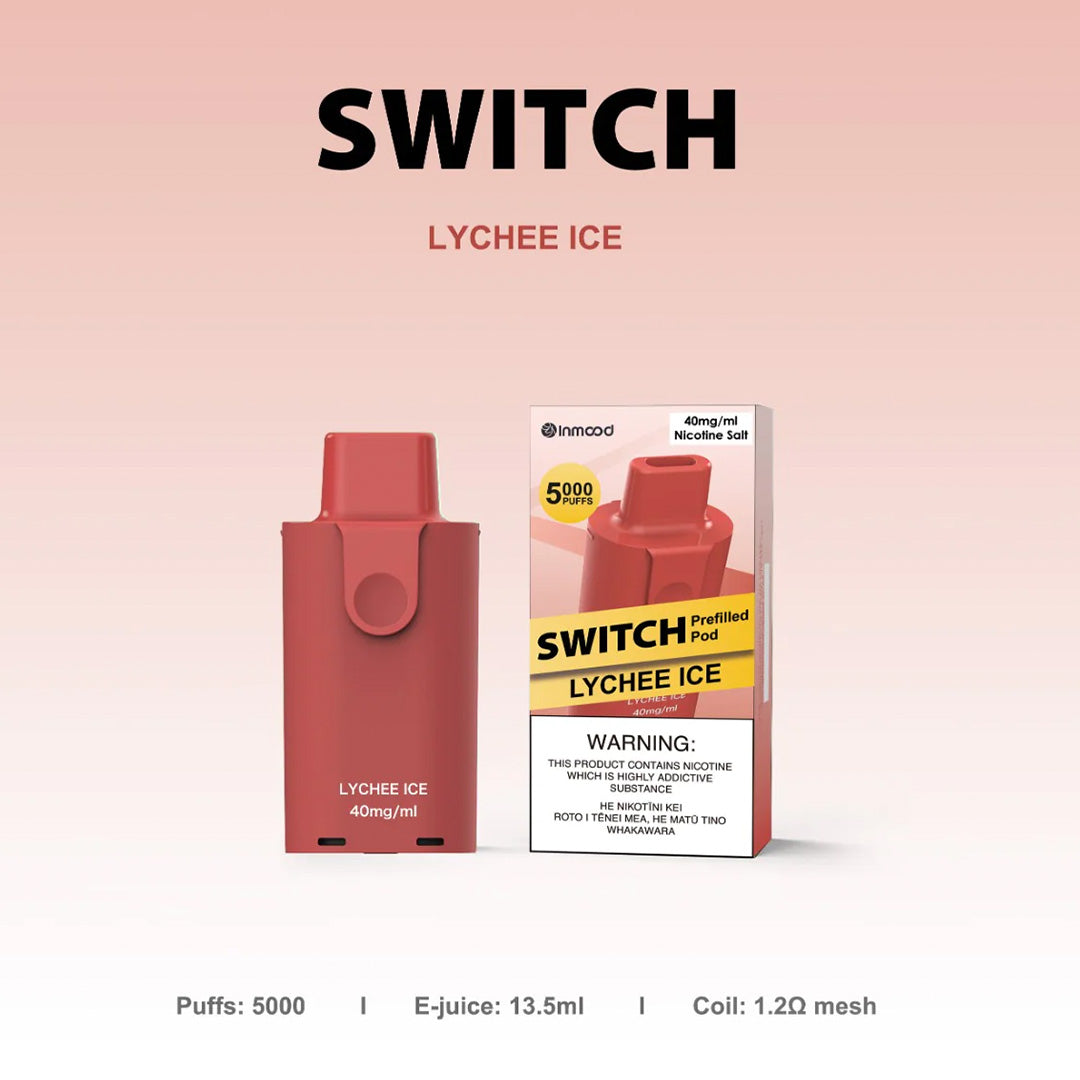 Inmood SWITCH Prefilled Pod -  Lychee Ice 13.5ml (5000 PUFFS)