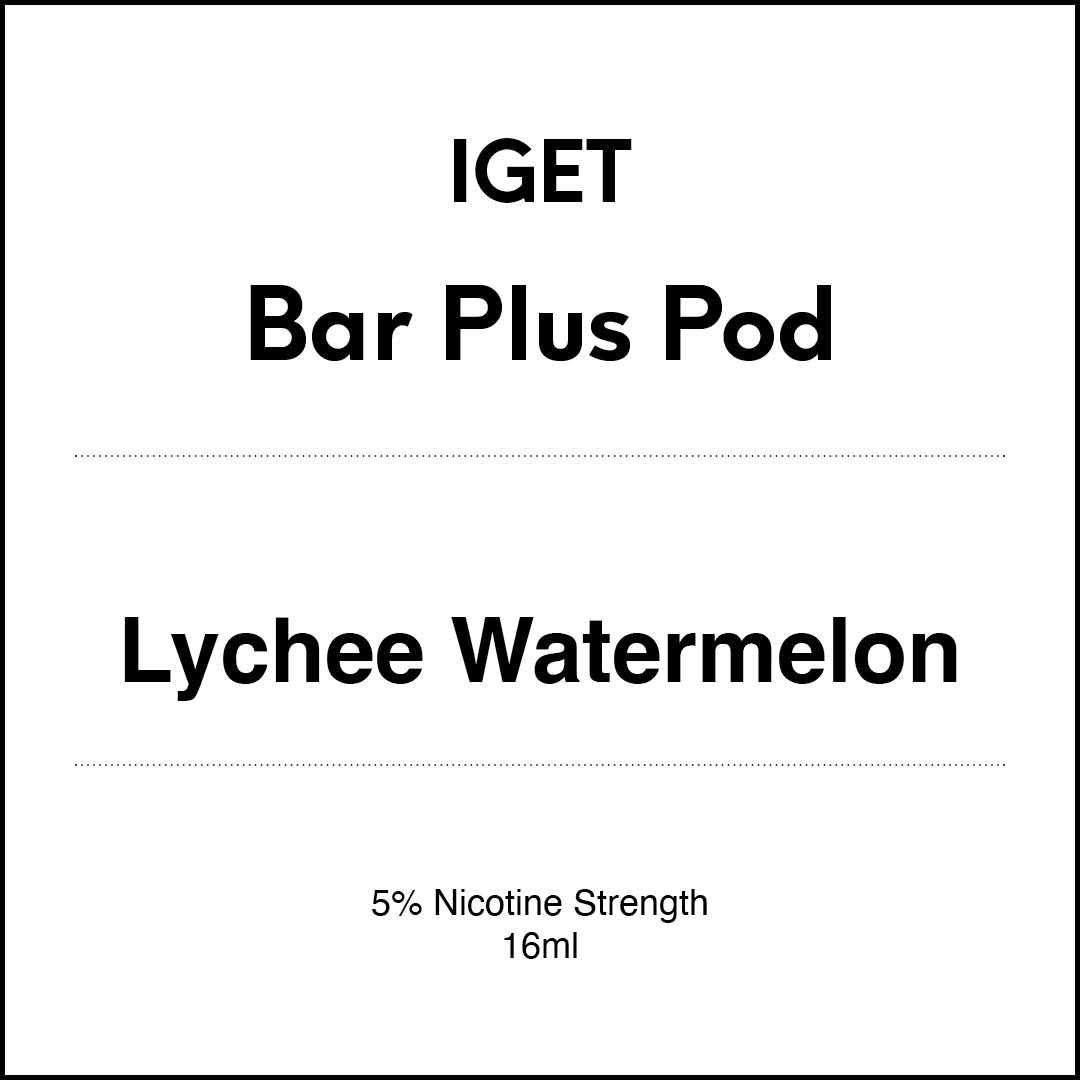 VapeTrend NZ's IGET Bar Plus Pod - Lychee Watermelon 16ml