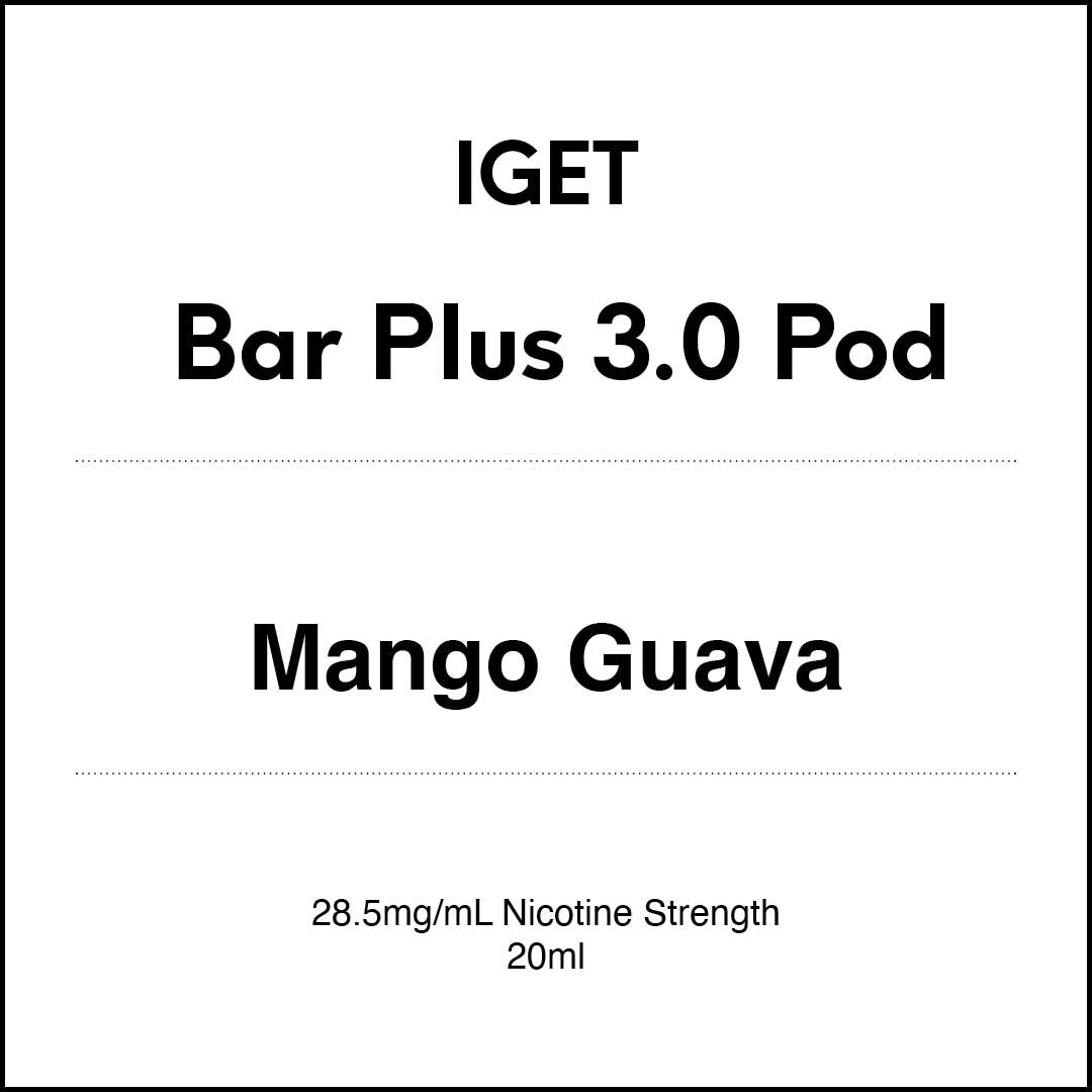 IGET Bar Plus 3.0 Replacement Pod -  Mango Guava 20ml (10000 puffs)