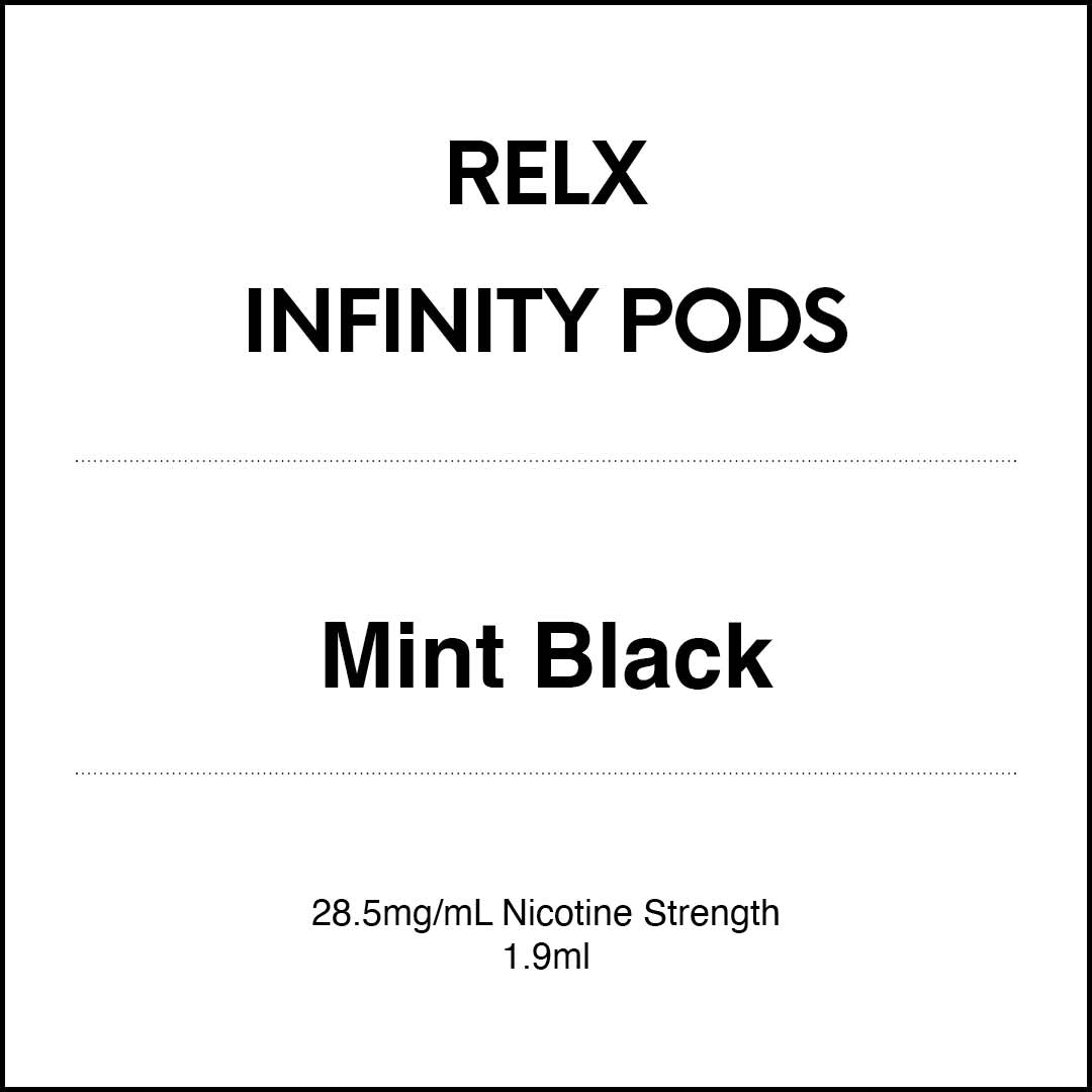 RELX INFINITY PODS - Mint Black 1.9ml