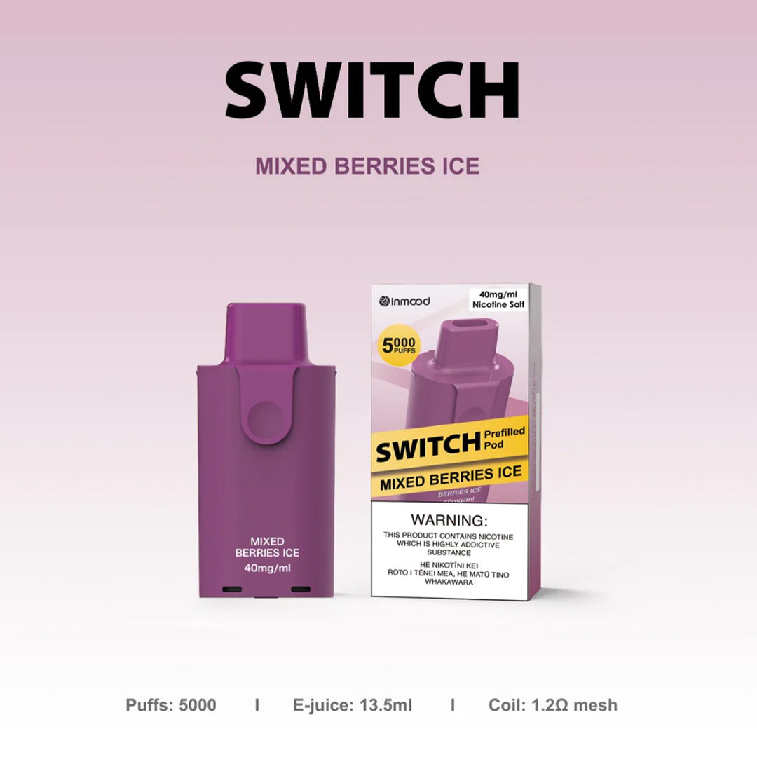 Inmood SWITCH Prefilled Pod -  Mixed Berry Ice 13.5ml (5000 PUFFS)
