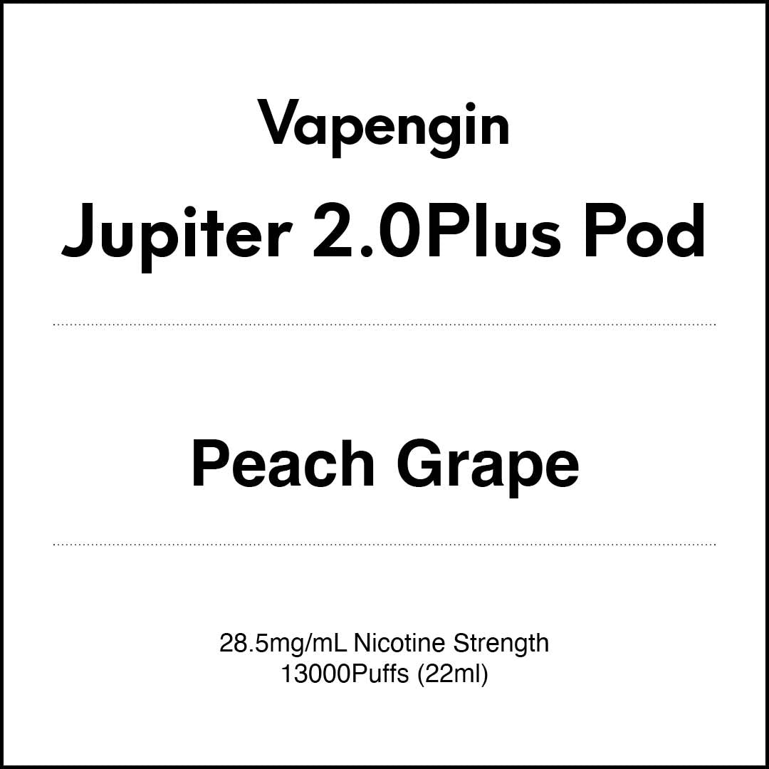 Vapengin Jupiter 2.0 Pod System (Child Lock) 13000 Puff POD - Peach Grape