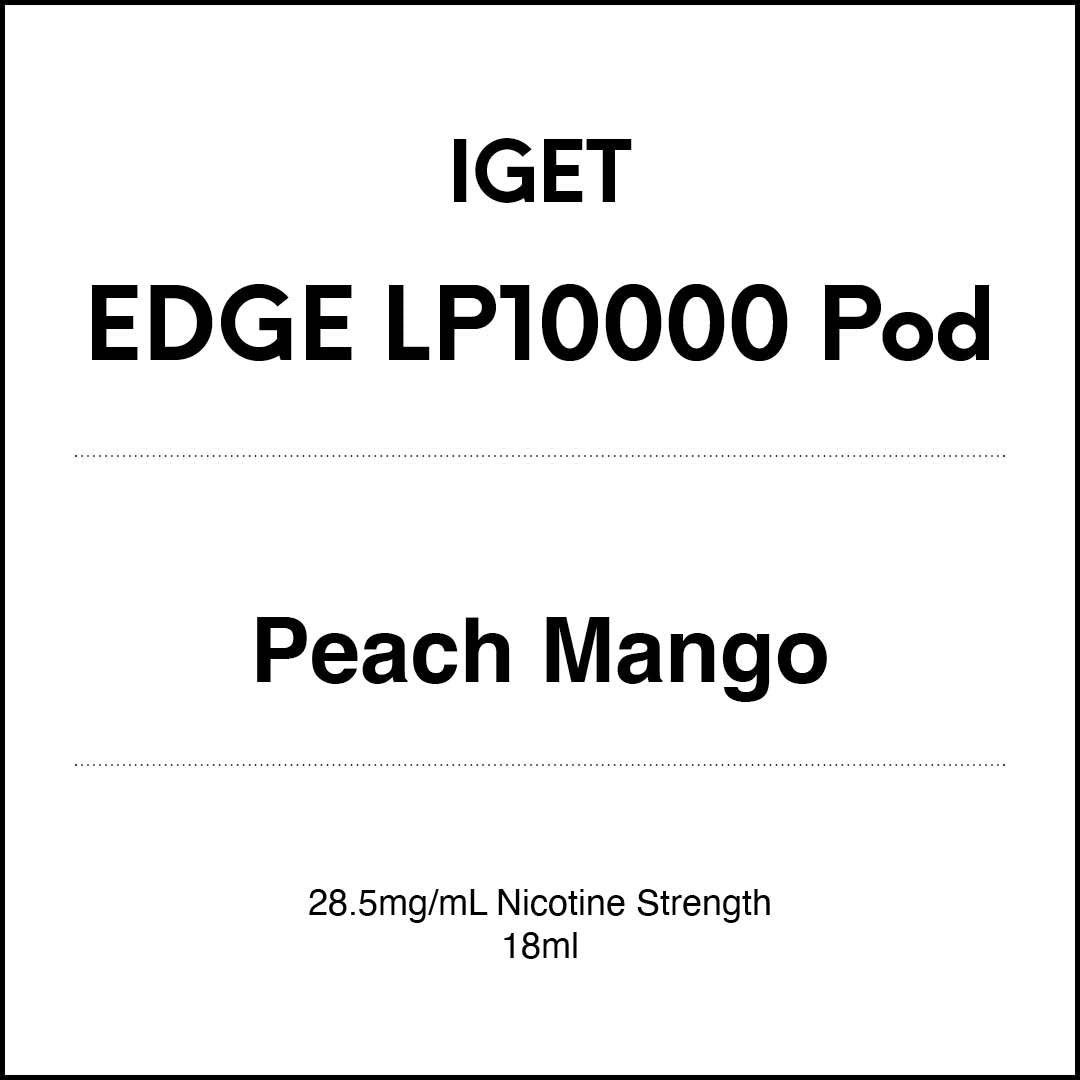 IGET EDGE LP10000 - Peach Mango Pod 18ml (10000 Puffs) in VapeTrend NZ