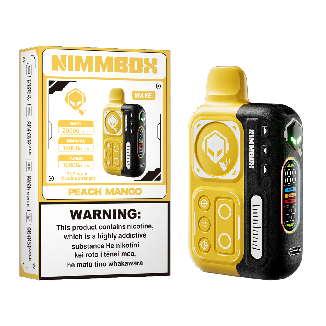 NIMMBOX Wave Starter Kit 20000 Puffs - Peach Mango