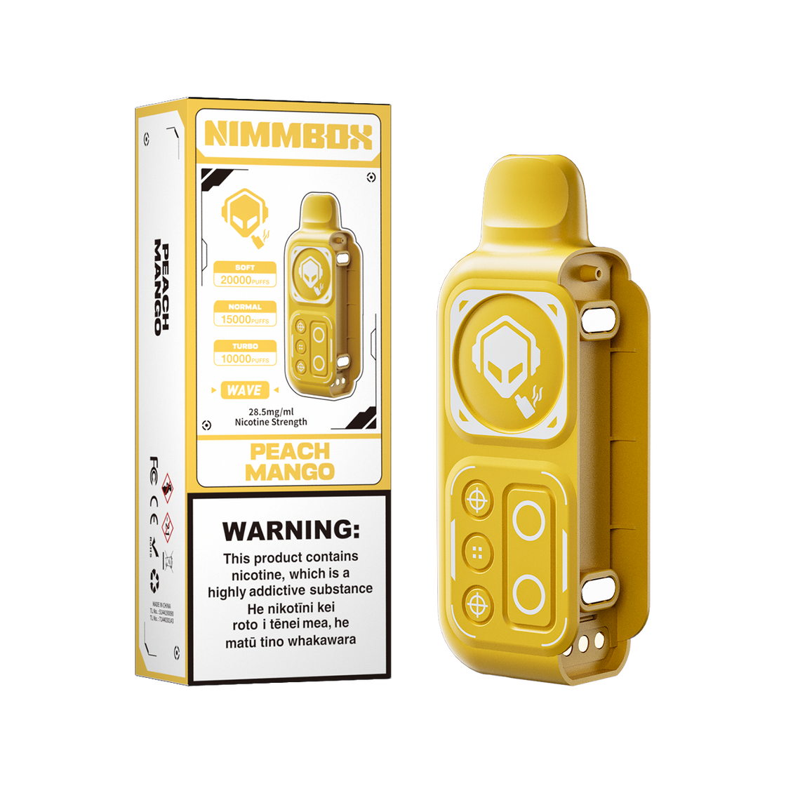 NIMMBOX Wave 20000 Puffs Prefilled Pod - Peach Mango