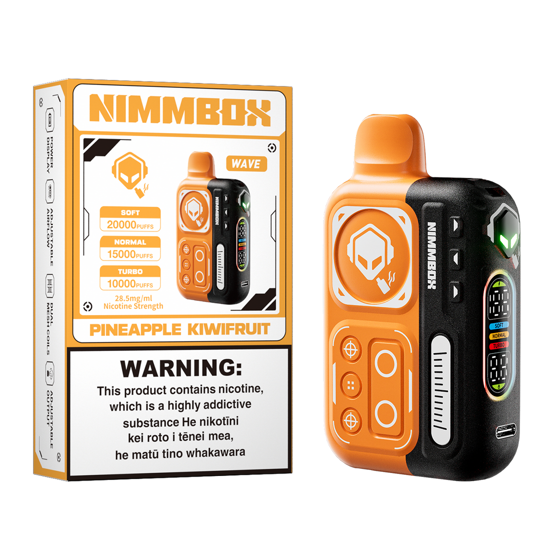 NIMMBOX Wave Starter Kit 20000 Puffs - Pineapple Kiwifruit