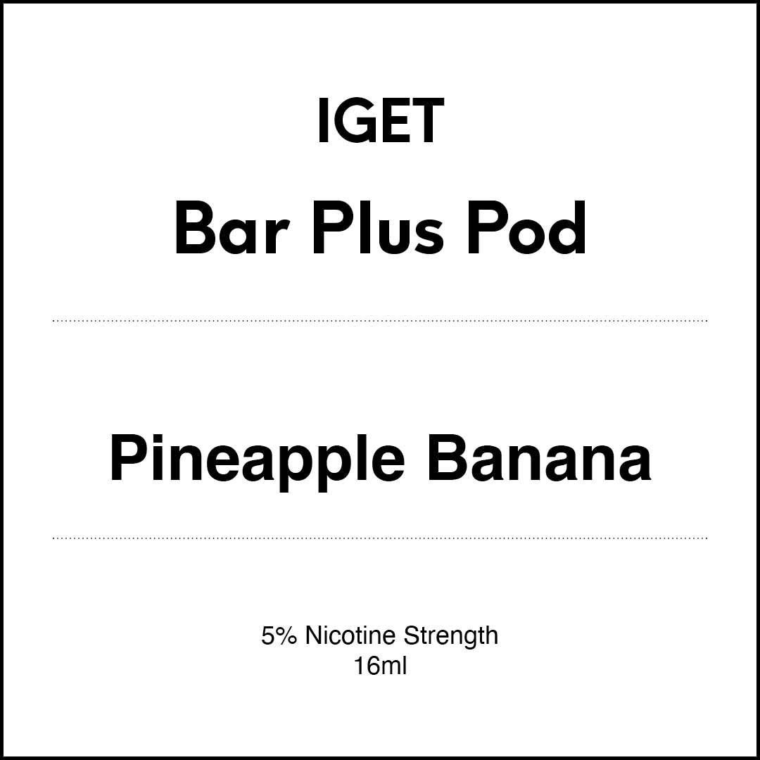 VapeTrend NZ's IGET Bar Plus Pod - Pineapple Banana 16ml