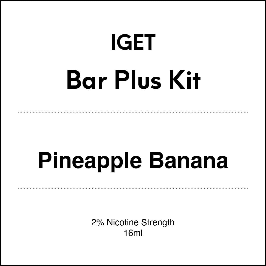 VapeTrend NZ's IGET Bar Plus Kit - Pineapple Banana 16ml