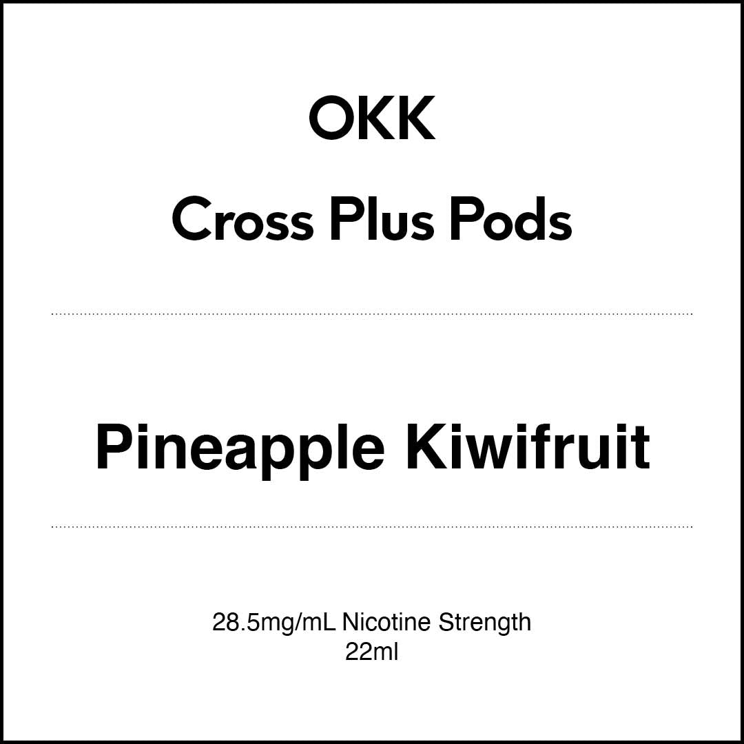 VapeTrend NZ's OKK Cross Plus Pods - Pineapple Kiwifruit 22ml