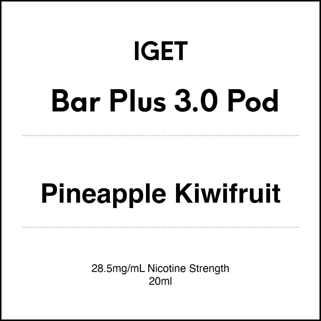 IGET Bar Plus 3.0 Replacement Pod -  Pineapple Kiwifruit 20ml (10000 puffs)