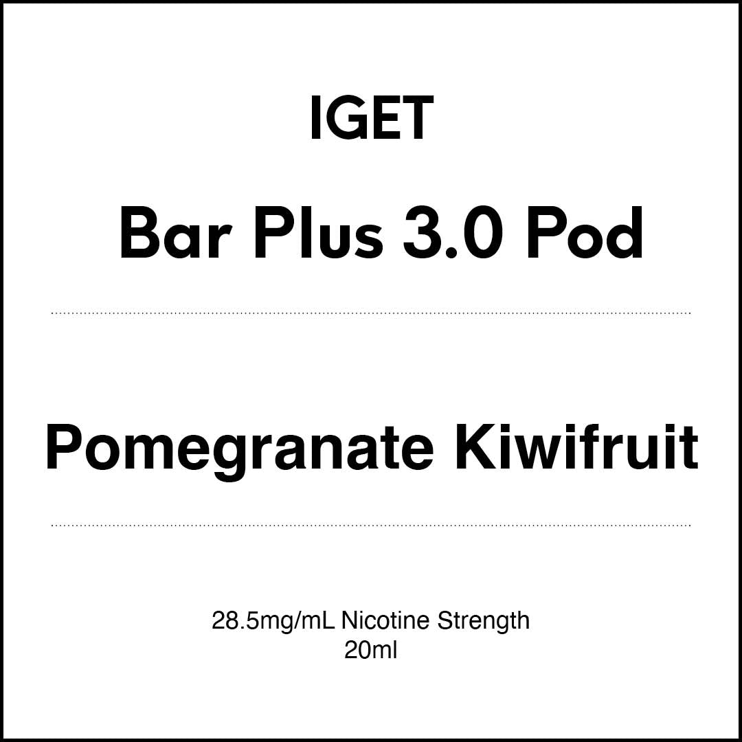 IGET Bar Plus 3.0 Replacement Pod -  Pomegranate Kiwifruit 20ml (10000 puffs)