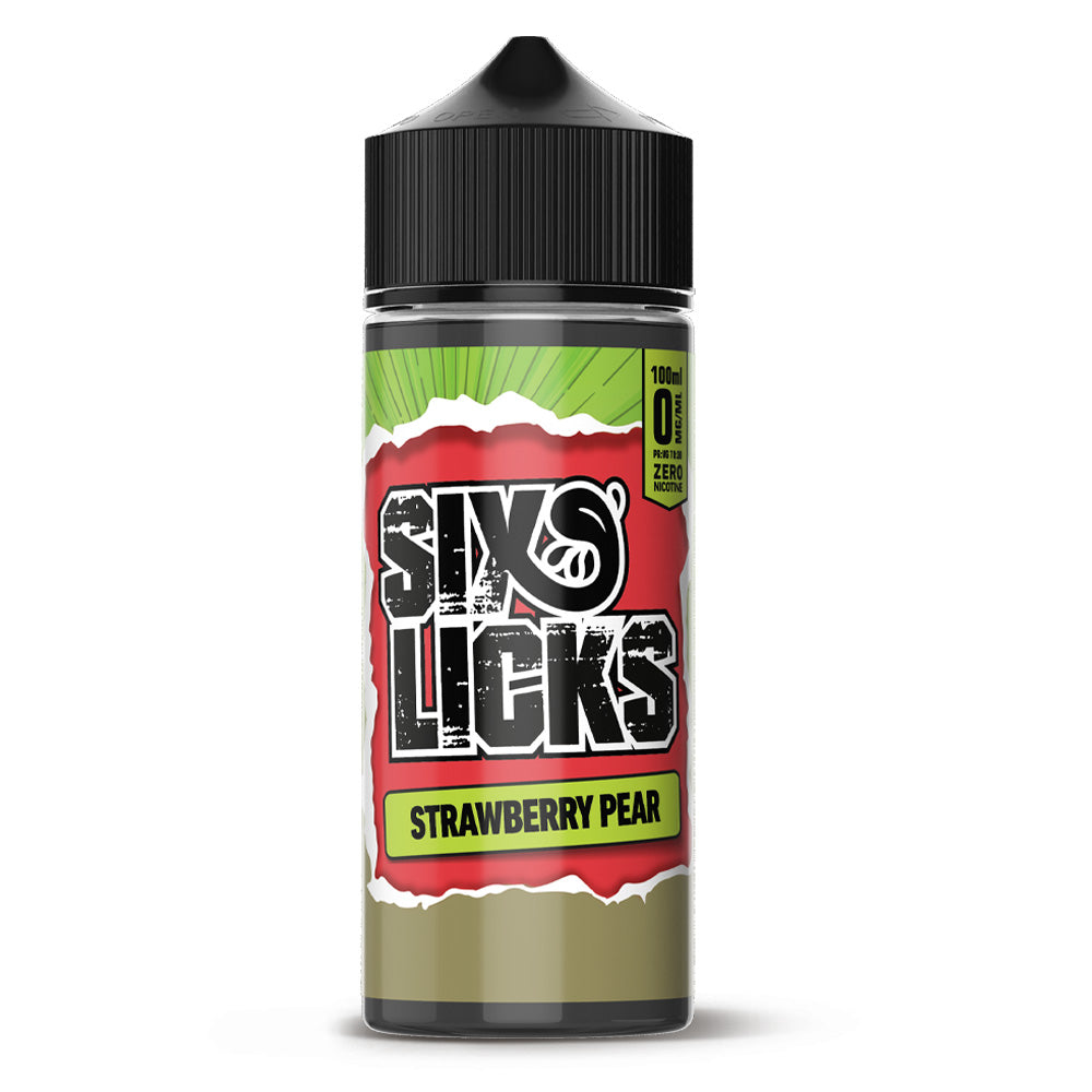 SIX LICKS E-LIQUID - Strawberry Pear 100ml