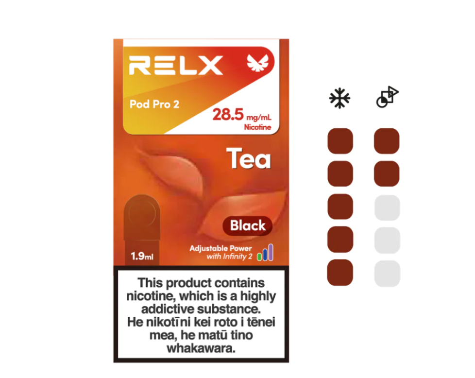 RELX INFINITY PODS - Tea( Black) - VAPETREND
