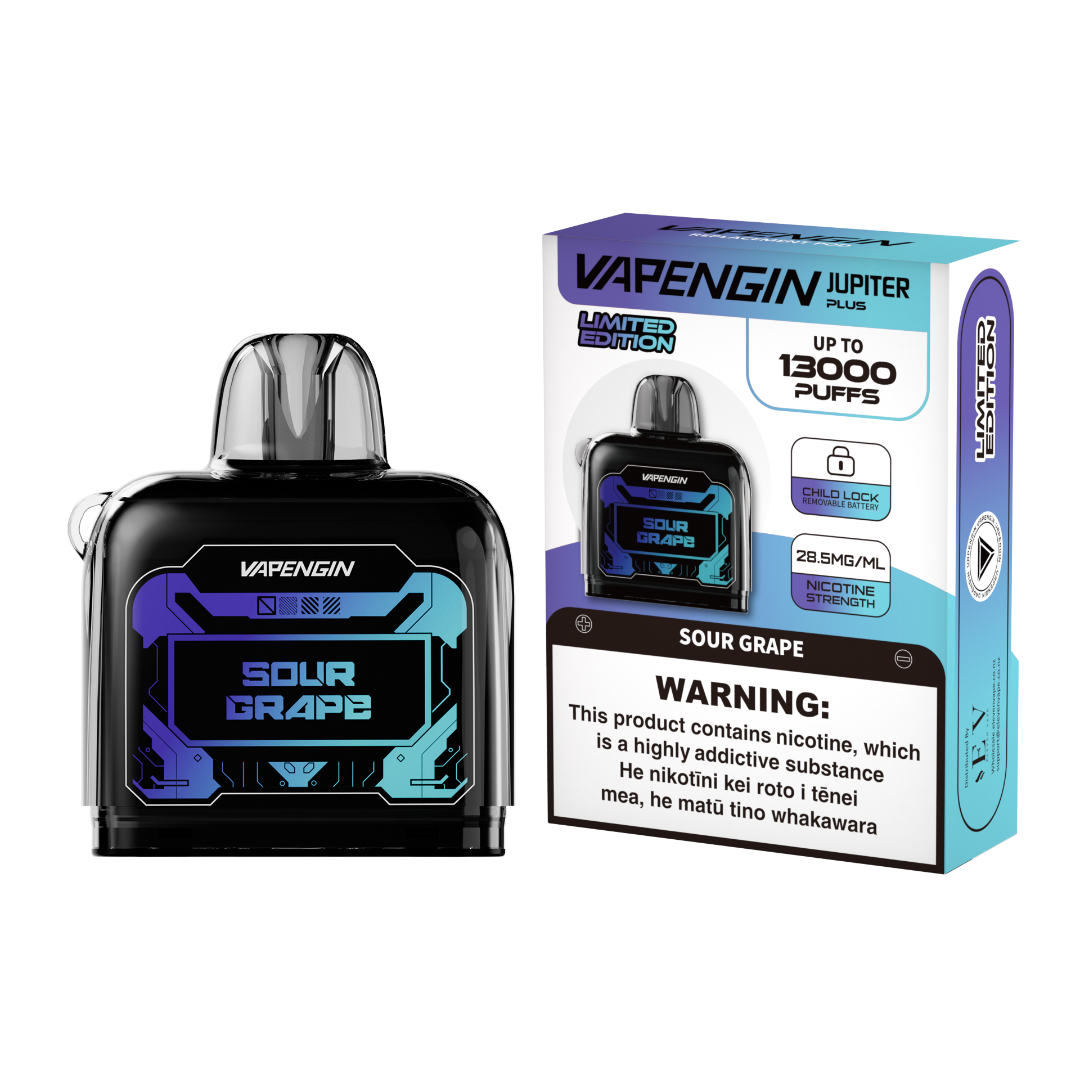 Vapengin Jupiter 2.0 Plus 13000 Puff POD - Sour Grape - VapeTrend NZ