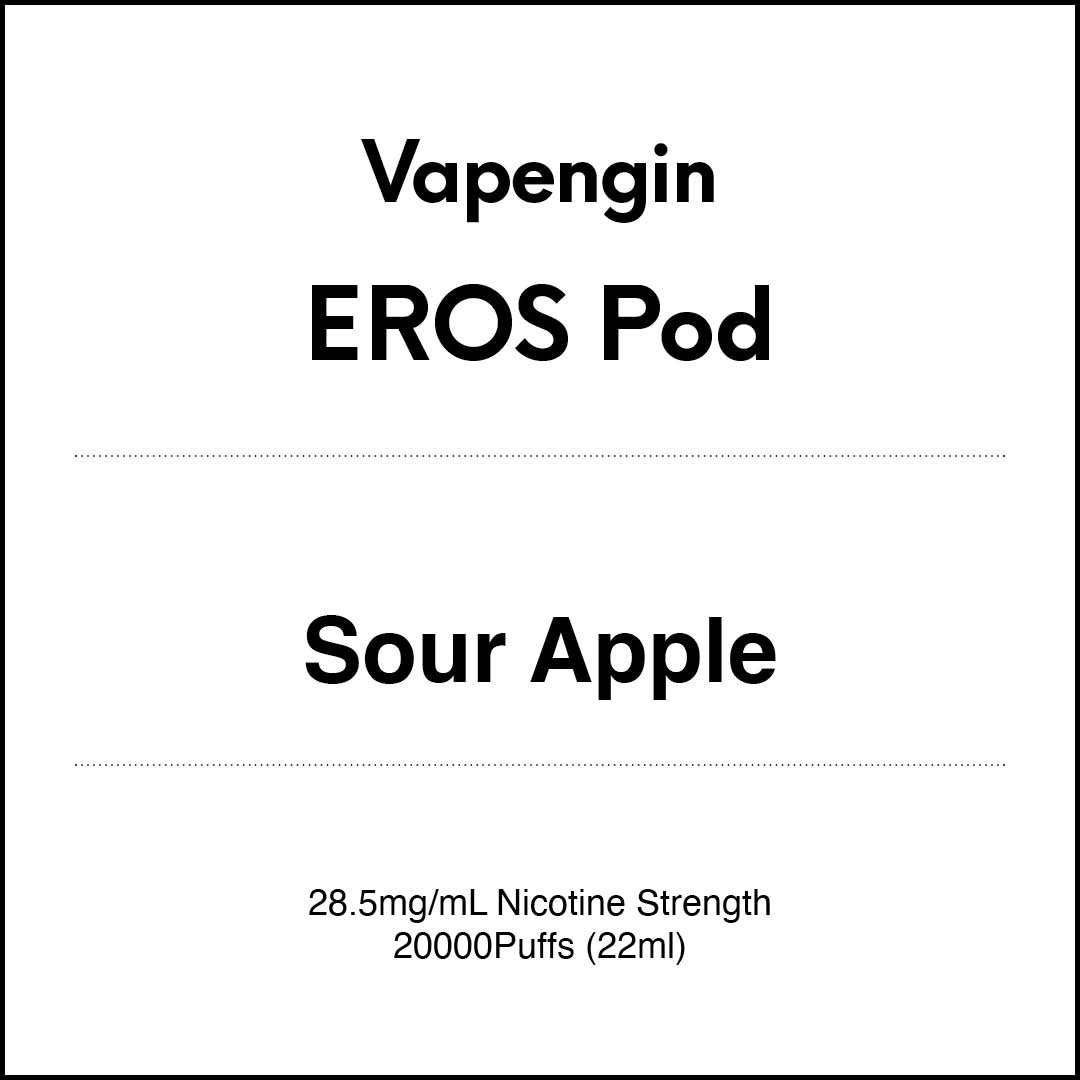VapeTrend NZ's Vapengin EROS Pods - Sour Apple 22ml