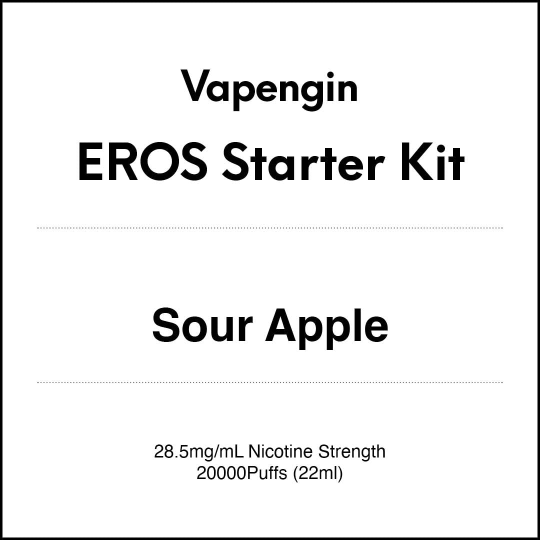 VapeTrend NZ's Vapengin EROS Starter Kit - Sour Apple 22ml