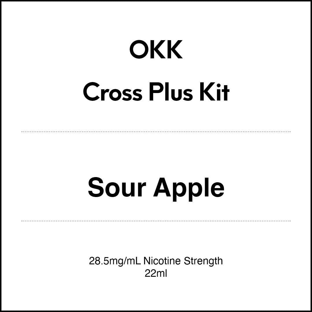 VapeTrend NZ's OKK Cross Plus Pods - Sour Apple 22ml