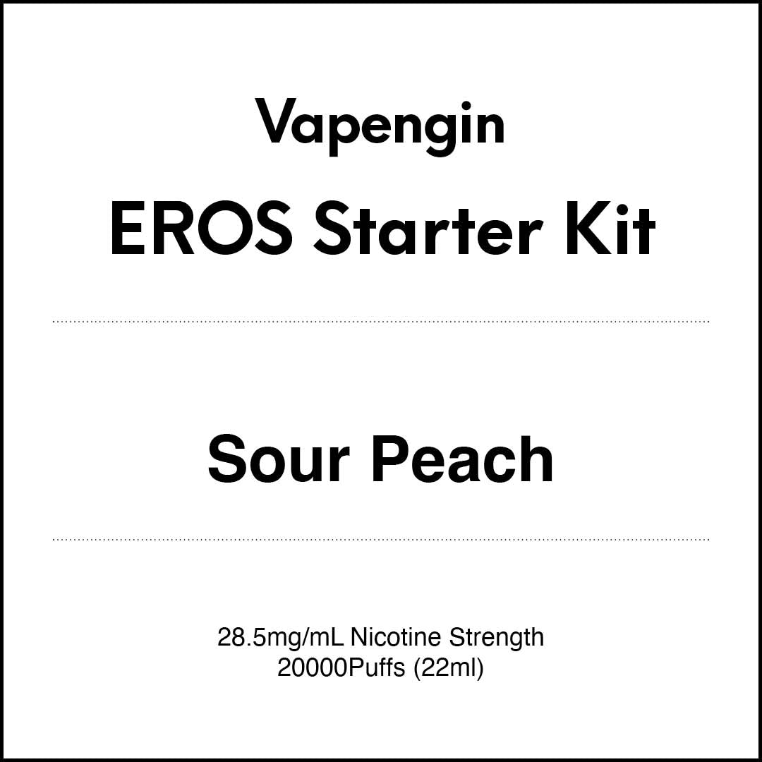 VapeTrend NZ's Vapengin EROS Starter Kit - Sour Peach 22ml