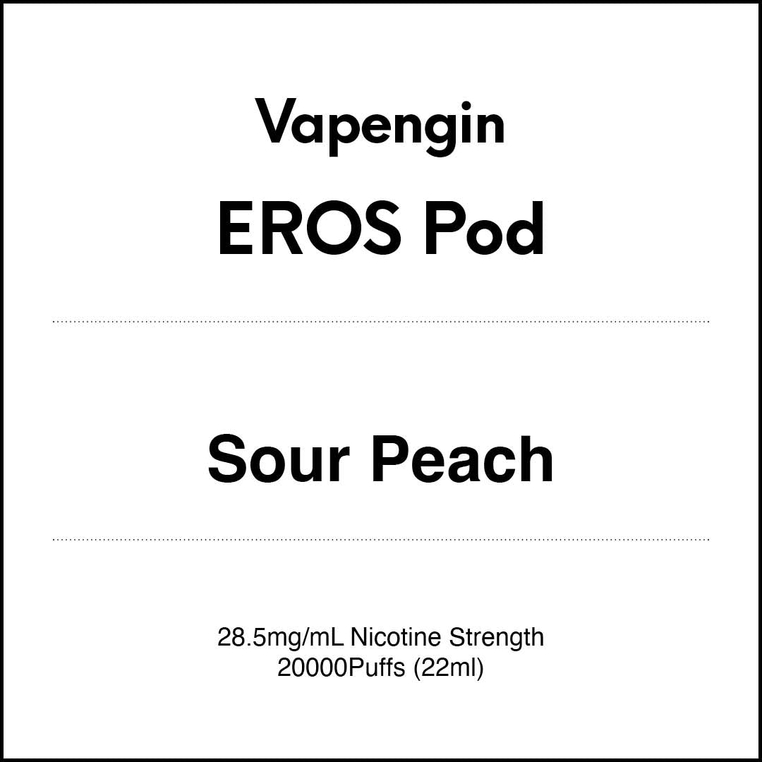 VapeTrend NZ's Vapengin EROS Pods - Sour Peach 22ml
