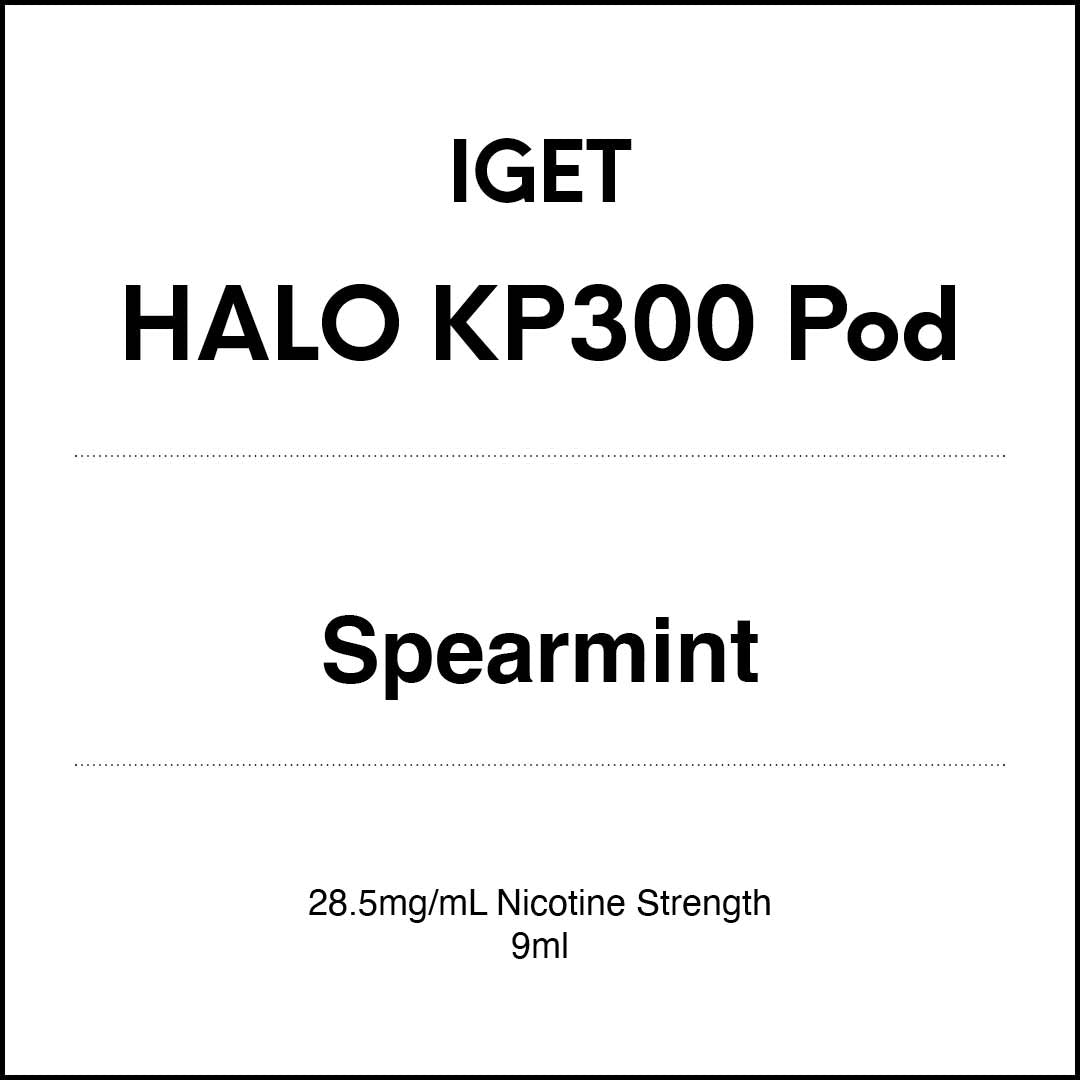 IGET HALO KP300 Pod - Spearmint 9ml 3000 puffs