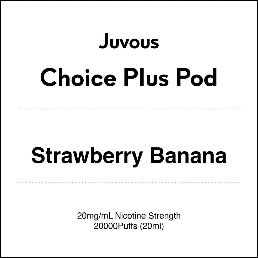Juvous Choice Plus Vape Pod 20ml - Strawberry Banana (20000 Puffs)