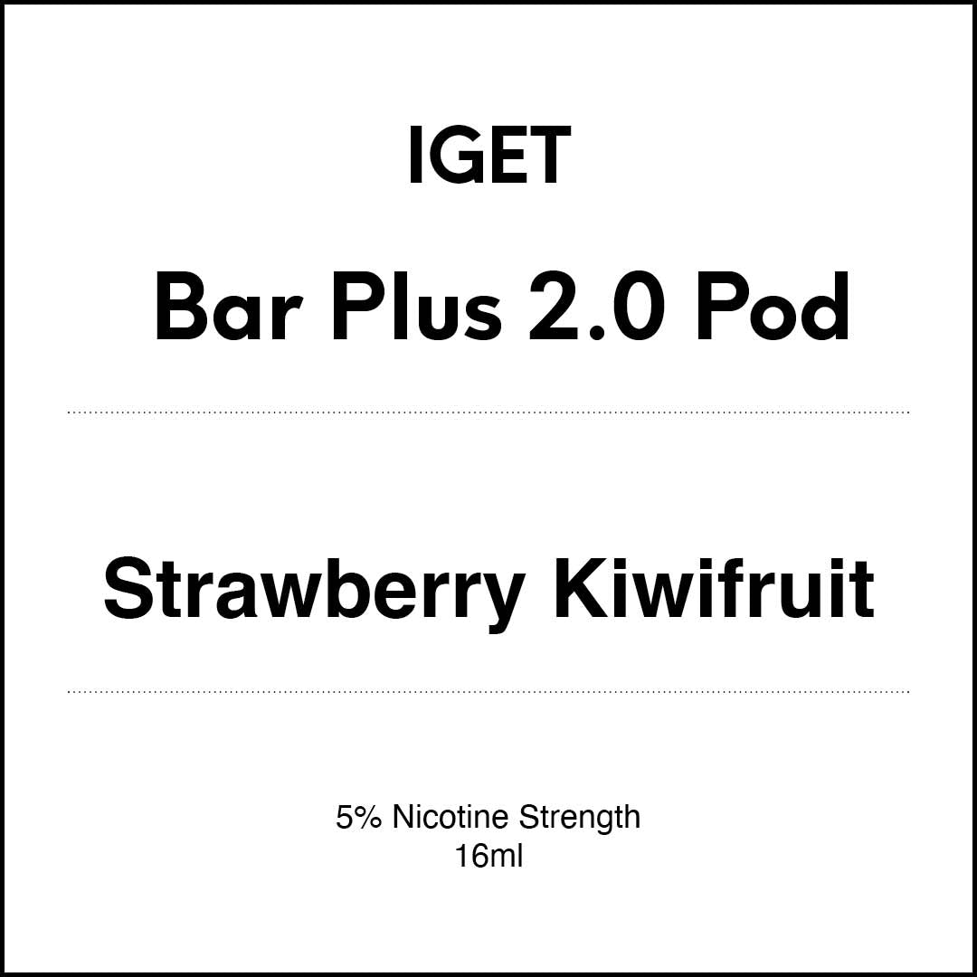 VapeTrend NZ's IGET Bar Plus 2.0 Pod - Strawberry Kiwifruit 16ml