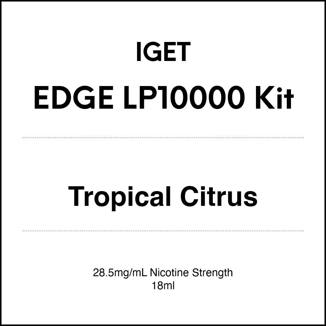 IGET EDGE LP10000 - Tropical Citrus Kit 18ml (10000 Puffs) in VapeTrend NZ