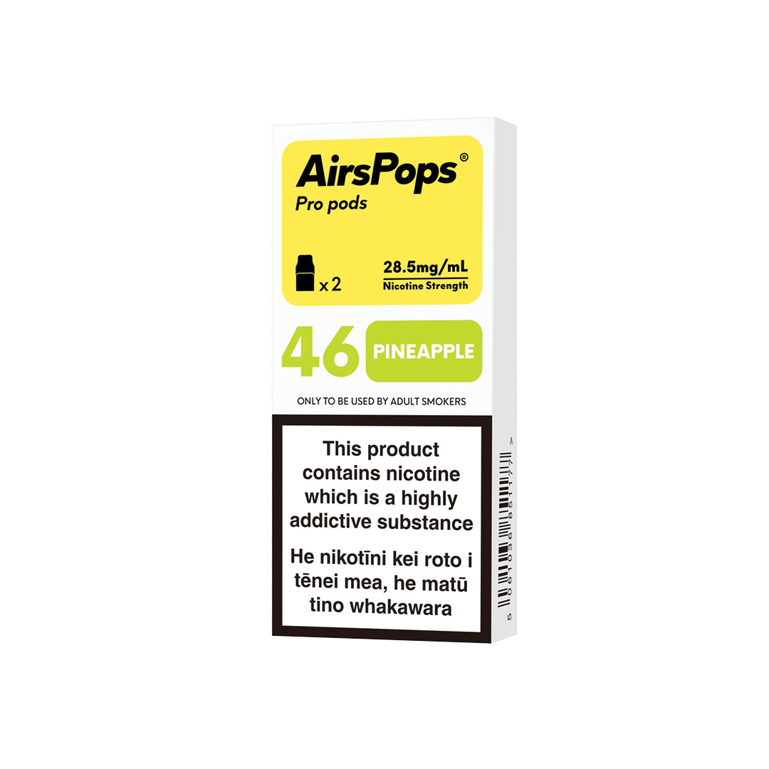 No.46 Pineapple - AIRSCREAM AirsPops Pro 2ml Pods - VapeTrend NZ