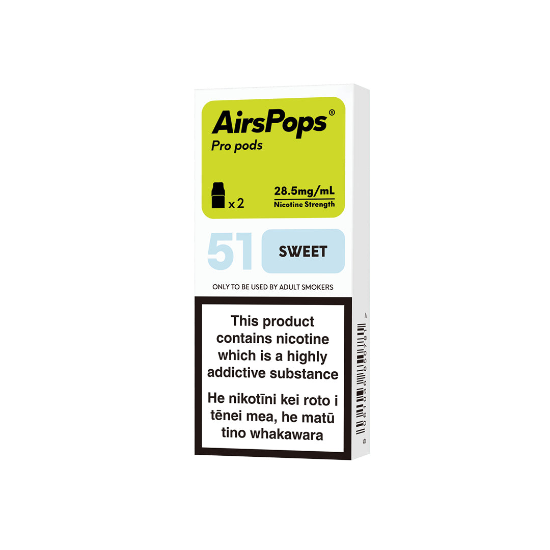 No.51 Sweet (Prev. Cotton Floss) - AIRSCREAM AirsPops Pro 2ml Pods - VapeTrend NZ