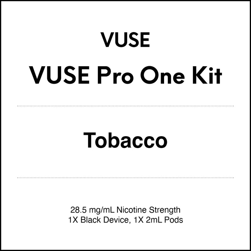 Vuse Pro One Pen Vape Kit - Tobacco VapeTrend NZ Vuse Pro One Pen Vape Kit - Tobacco VapeTrend NZ