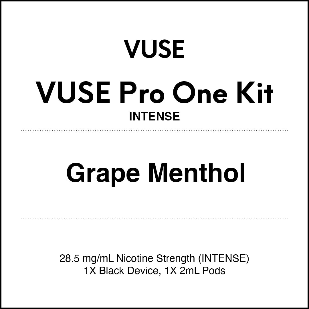 Vuse Pro One Pen Vape Kit - Grape Menthol (Intense)