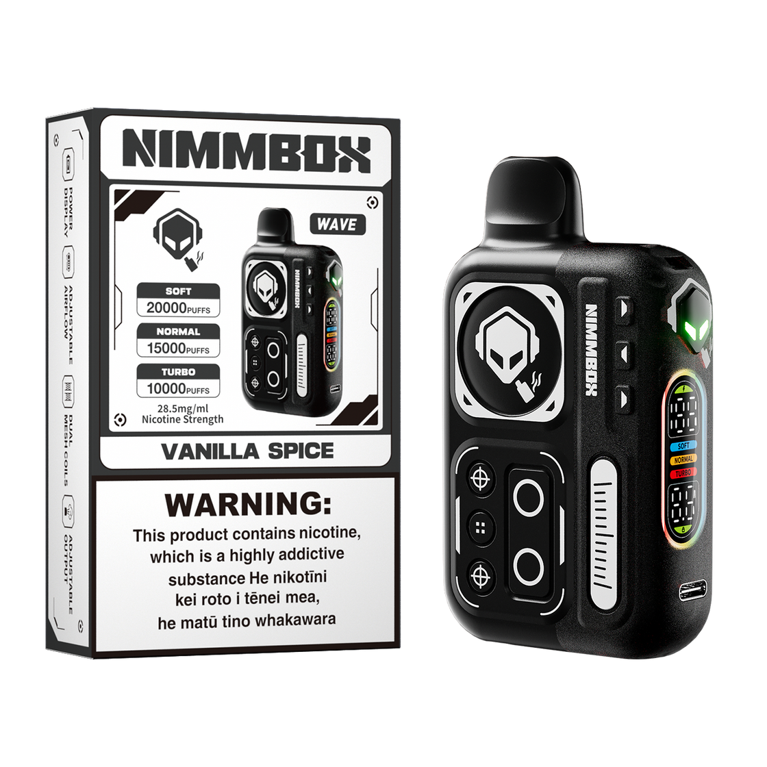 NIMMBOX Wave Starter Kit 20000 Puffs - Vanilla Spice