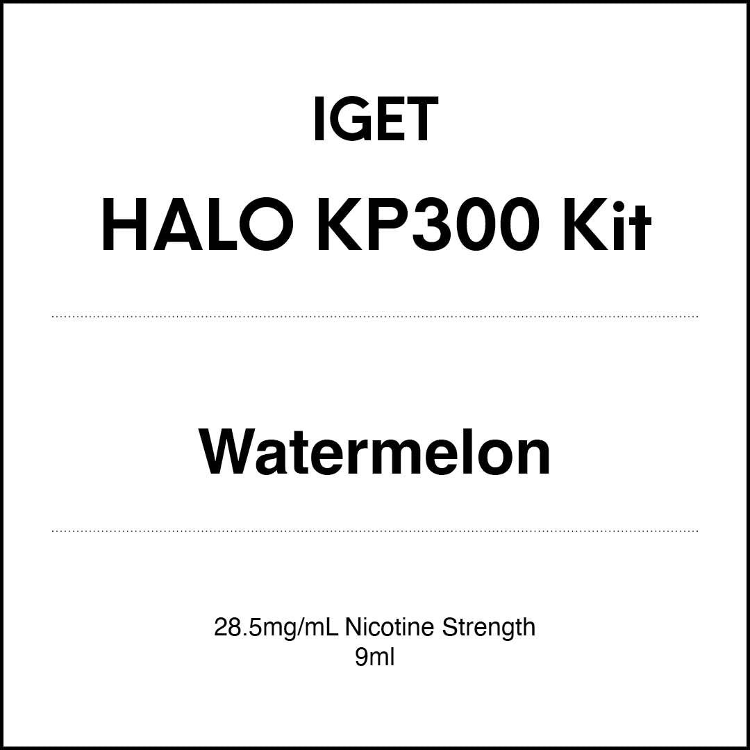 IGET HALO KP300 Kit - Watermelon 9ml 3000 puffs