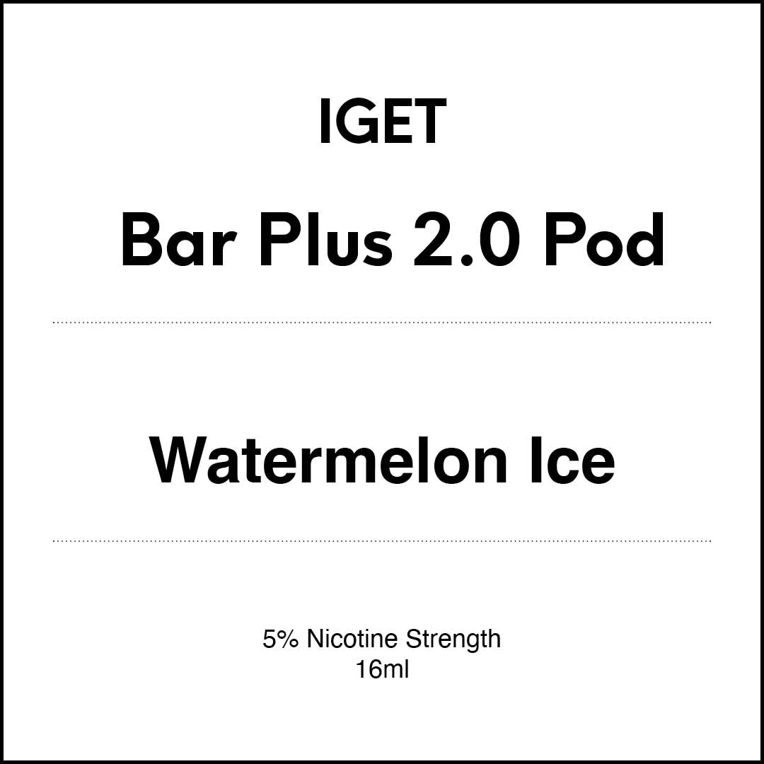 VapeTrend NZ's IGET Bar Plus 2.0 Pod - Watermelon 16ml