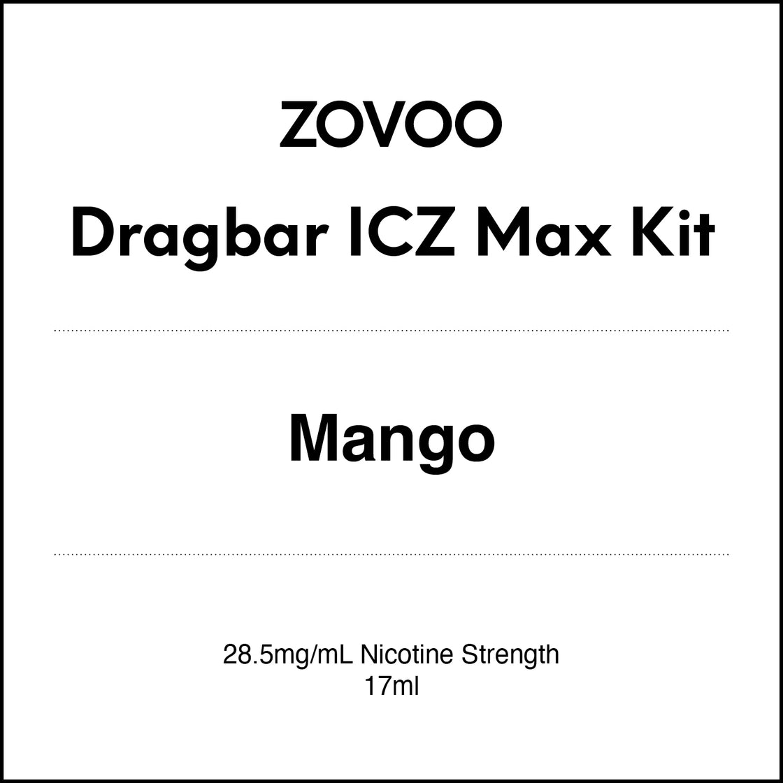 Zovoo Dragbar ICZ Max Starter Kit - Mango