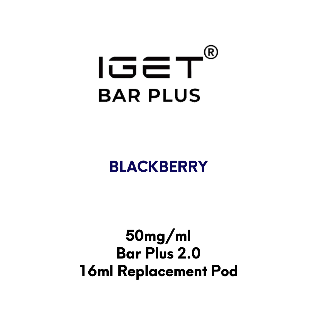 IGET Bar Plus 2.0 Replacement Pod - Blackberry 16ml - VapeTrend NZ