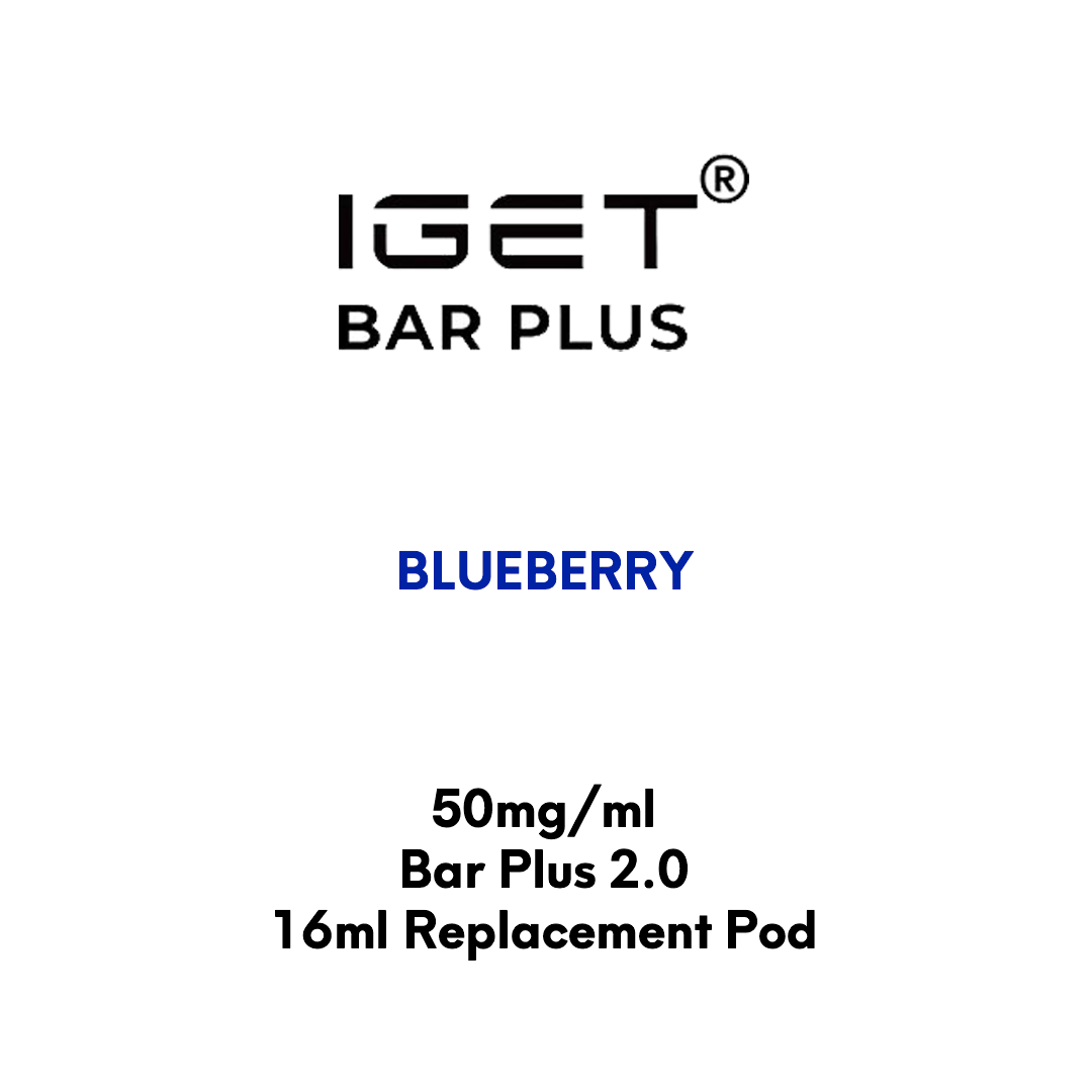 IGET Bar Plus 2.0 Replacement Pod - Blueberry 16ml - VapeTrend NZ