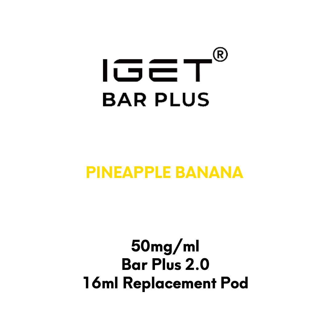 IGET Bar Plus 2.0 Replacement Pod - Pineapple Banana 16ml - VapeTrend NZ