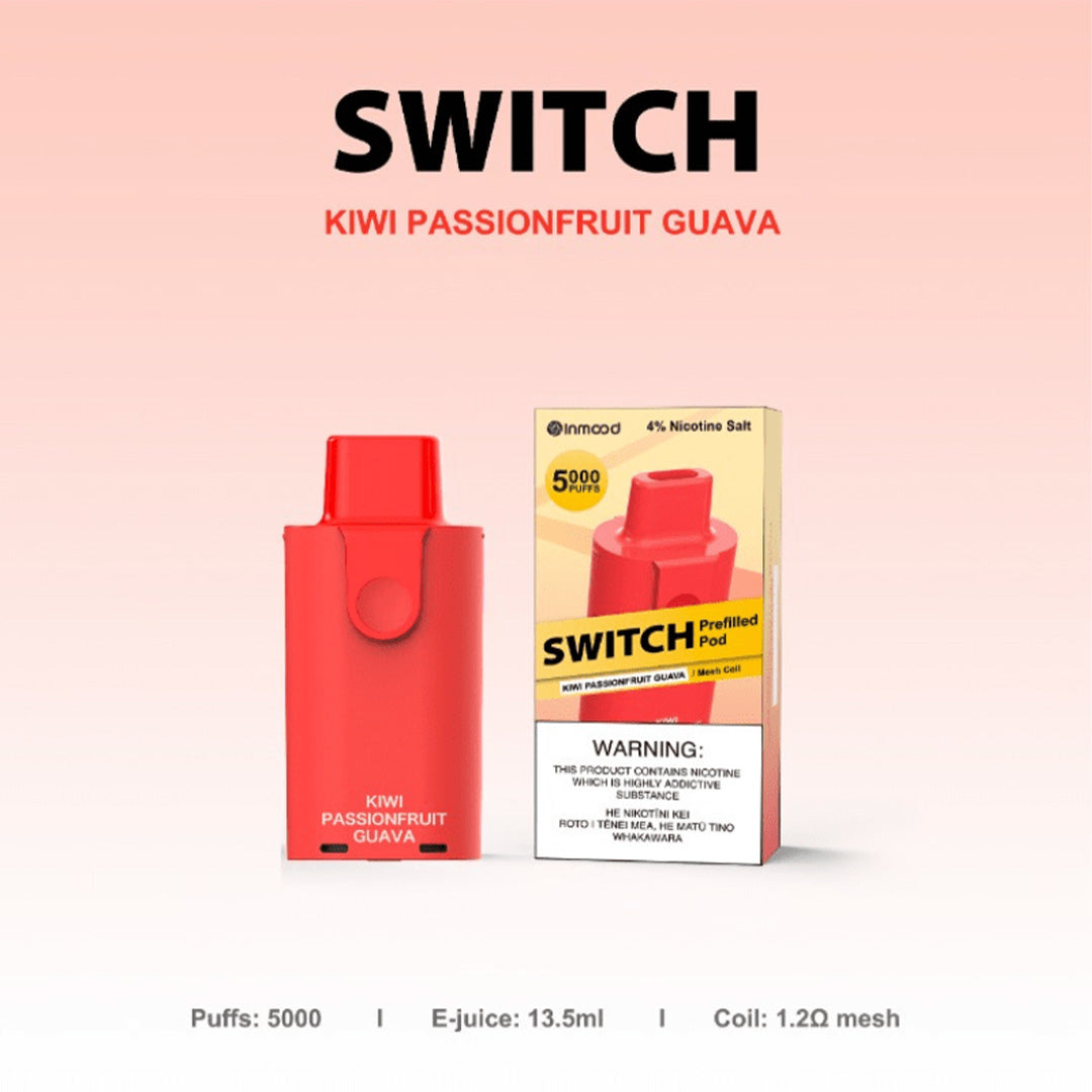 Inmood SWITCH Prefilled Pod -  GUAVA  PASSIONFRUIT 13.5ml (5000 PUFFS)
